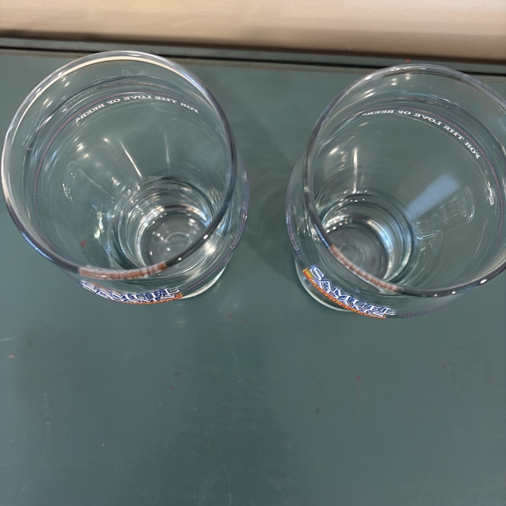 Vintage Samuel Adam’s ‘For The Love Of Beer’ 16 oz Glasses - Set of 2 - Picture 2 of 4